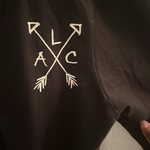 A.L.C Men Black Howling Wolf Button Down Sweater Size XS - Picture 5 of 7